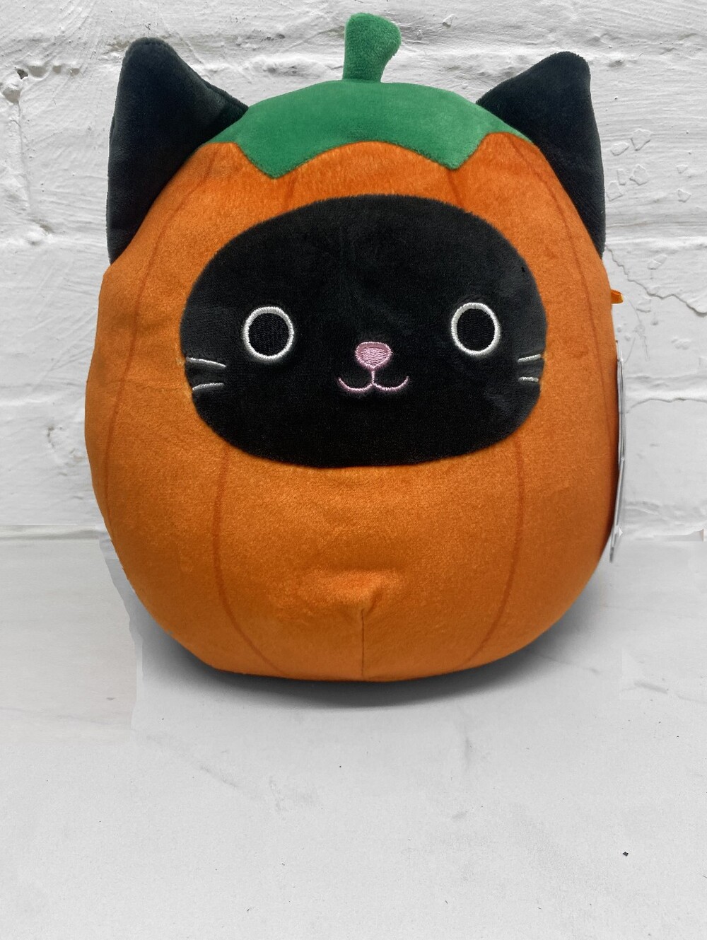 8” Calio 2022 Black Cat in Pumpkin Costume Halloween Squishmallow Plush Toy